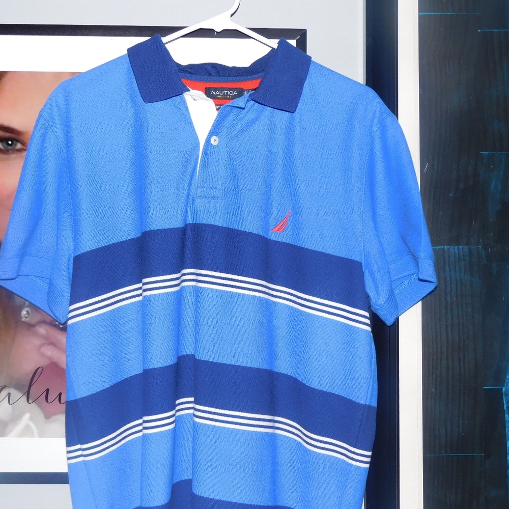 Like New Nautica Men's Polo Color: ROYAL BLUE
